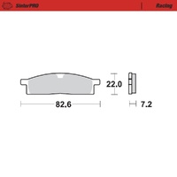 Moto-Master SinterPRO Racing Brake Pad (FD0102)