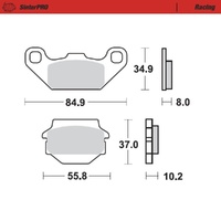 Moto-Master SinterPRO Racing Brake Pad (FD0110)