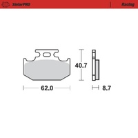 Moto-Master SinterPRO Racing Brake Pad (FD0144)