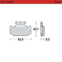 Moto-Master SinterPRO Racing Brake Pad (FD0218)