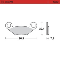Moto-Master SinterPRO Racing Brake Pad (FD0302)