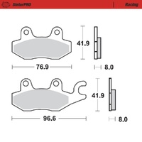 Moto-Master SinterPRO Racing Brake Pad (FD0163)