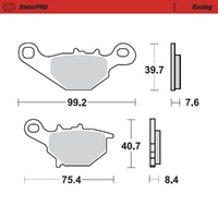 Moto-Master SinterPRO Racing Brake Pad (FD0222)