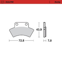 Moto-Master SinterPRO Racing Brake Pad (FD0279)