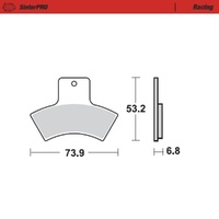 Moto-Master SinterPRO Racing Brake Pad (FD0294)