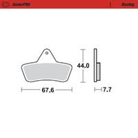 Moto-Master SinterPRO Racing Brake Pad (FD0309)