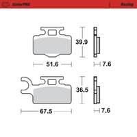 Moto-Master SinterPRO Racing Brake Pad (FD0295)