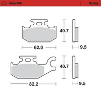 Moto-Master SinterPRO Racing Brake Pad (FD0301)