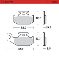 Moto-Master SinterPRO Racing Brake Pad (FD0318)