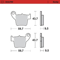 Moto-Master SinterPRO Racing Brake Pad (FD0329)