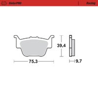 Moto-Master SinterPRO Racing Brake Pad (FD0376)