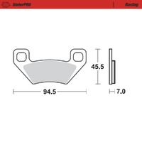 Moto-Master SinterPRO Racing Brake Pad (FD0418)