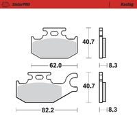 Moto-Master SinterPRO Racing Brake Pad (FD0424)