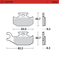 Moto-Master SinterPRO Racing Brake Pad (FD0425)