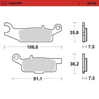 Moto-Master SinterPRO Racing Brake Pad (FD0429)