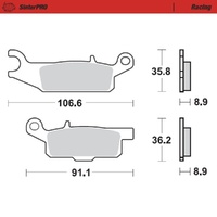 Moto-Master SinterPRO Racing Brake Pad (FD0430)