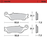 Moto-Master SinterPRO Racing Brake Pad (FD0411)