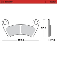 Moto-Master SinterPRO Racing Brake Pad (FD0492)