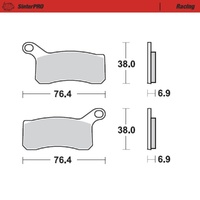 Moto-Master SinterPRO Racing Brake Pad ATV Pad SBS866