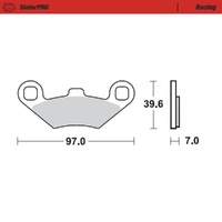 Moto-Master SinterPRO Racing Brake Pad (FD0302)