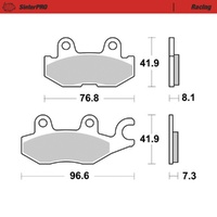 Moto-Master SinterPRO Racing Brake Pad ATV/UTV