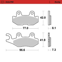 Moto-Master SinterPRO Racing Brake Pad ATV/UTV