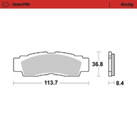 Moto-Master SinterPRO Racing Brake Pad ATV/UTV