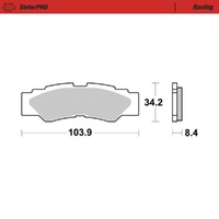 Moto-Master SinterPRO Racing Brake Pad ATV/UTV