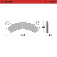 Moto-Master SinterPRO Racing Brake Pad ATV/UTV