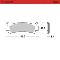 Moto-Master SinterPRO Racing Brake Pad ATV/UTV