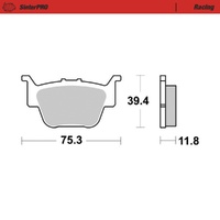 Moto-Master SinterPRO Racing Brake Pad ATV/UTV