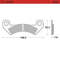 Moto-Master SinterPRO Racing Brake Pad ATV/UTV