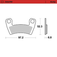 Moto-Master SinterPRO Racing Brake Pad ATV/UTV