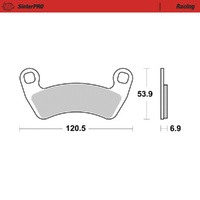Moto-Master SinterPRO Racing Brake Pad ATV/UTV
