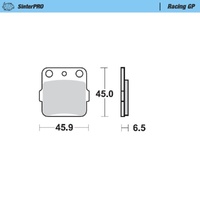 Moto-Master SinterPRO Racing GP Brake Pad (FD0123)