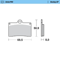 Moto-Master SinterPRO Racing GP Brake Pad (FD0093)