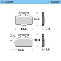 Moto-Master SinterPRO Racing GP Brake Pad (FD0295)