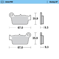 Moto-Master SinterPRO Racing GP Brake Pad (FD0349)
