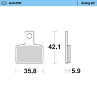 Moto-Master SinterPRO Racing GP Brake Pad (FD0496)