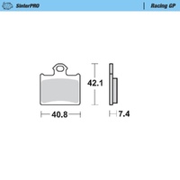 Moto-Master SinterPRO Racing GP Brake Pad (FD0464)