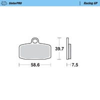 Moto-Master SinterPRO Racing GP Brake Pad (FD0481)