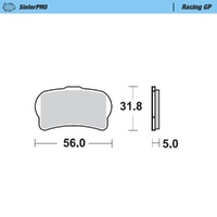 Moto-Master SinterPRO Racing GP Brake Pad (FD0512)