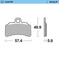 Moto-Master SinterPRO Racing GP Brake Pad (FD0552)