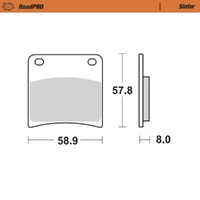 Moto-Master RoadPRO Sinter Front Brake Pad (FD0147)