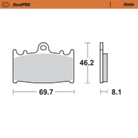 Moto-Master RoadPRO Sinter Front Brake Pad (FD0143)