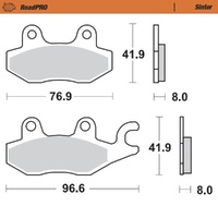 Moto-Master RoadPRO Sinter Front Brake Pad (FD0163)