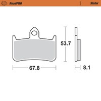 Moto-Master RoadPRO Sinter Front Brake Pad (FD0131)