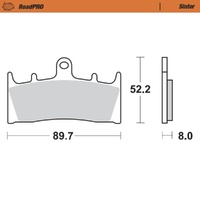 Moto-Master RoadPRO Sinter Front Brake Pad (FD0199)