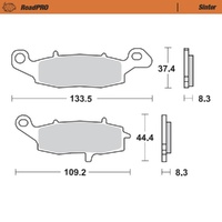 Moto-Master RoadPRO Sinter Front Brake Pad (FD0228)