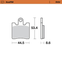 Moto-Master RoadPRO Sinter Front Brake Pad (FD0264)